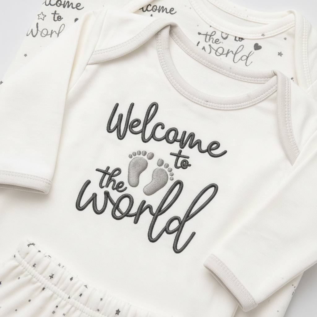 Welcome to the World – Newborn Starter Set | White