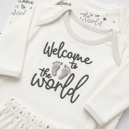 Welcome to the World – Newborn Starter Set | White