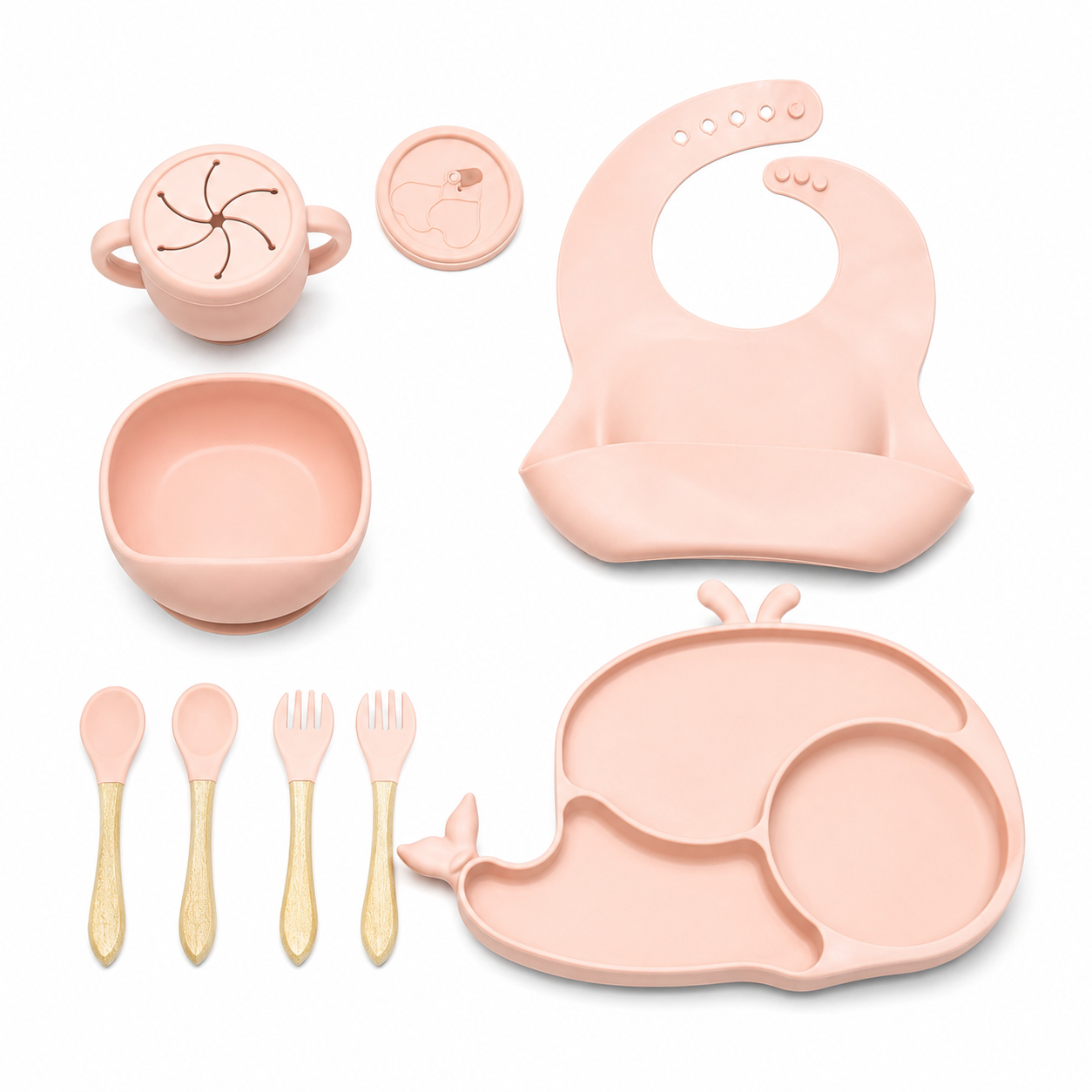 Baby Silicone Feeding Set – Owl Design | Complete Mealtime Set for Babies & Toddlers