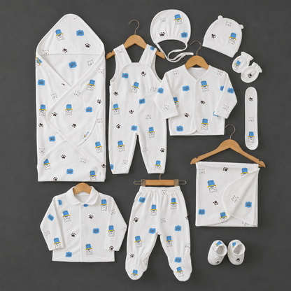 Premium 11-Piece Baby Starter Set - Complete Newborn Essentials 0-3 Months