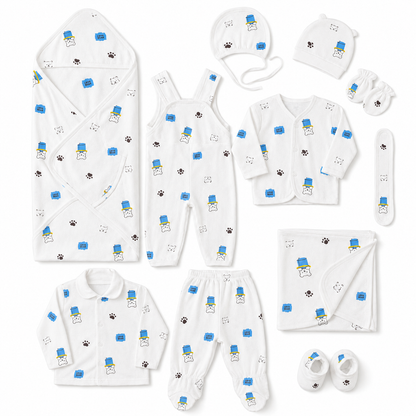 Premium 11-Piece Baby Starter Set - Complete Newborn Essentials 0-3 Months