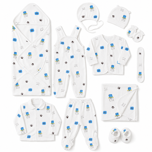 Premium 11-Piece Baby Starter Set - Complete Newborn Essentials 0-3 Months