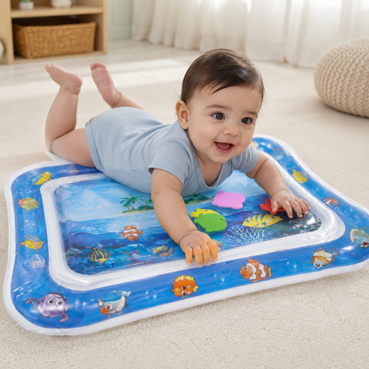 Inflatable Baby Tummy Time Water Mat – Ocean Adventure