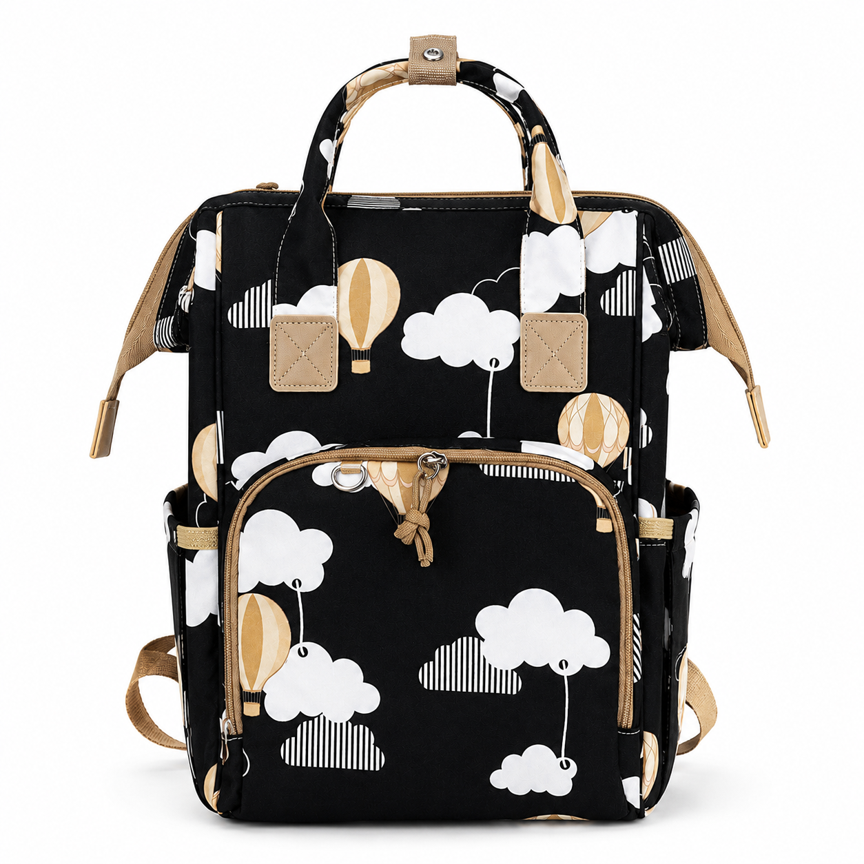 Baby Diaper Bag – Large Multi-Compartment Shoulder Bag | Purple, Navy & Black