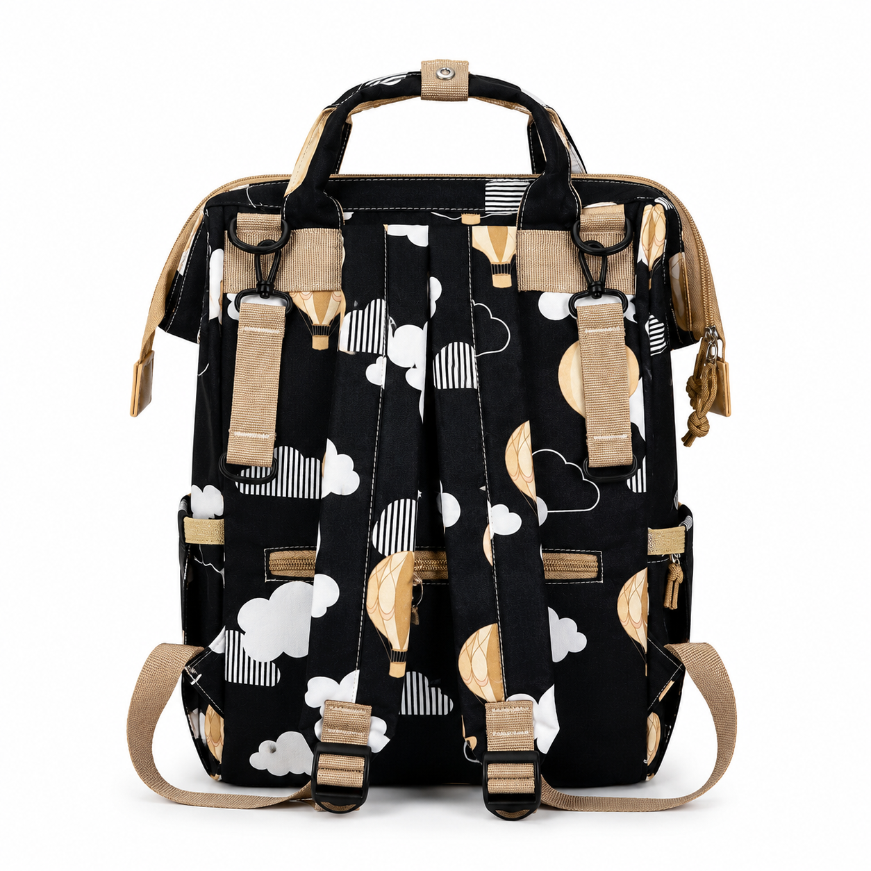 Baby Diaper Bag – Large Multi-Compartment Shoulder Bag | Purple, Navy & Black