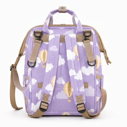 Baby Diaper Bag – Large Multi-Compartment Shoulder Bag | Purple, Navy & Black