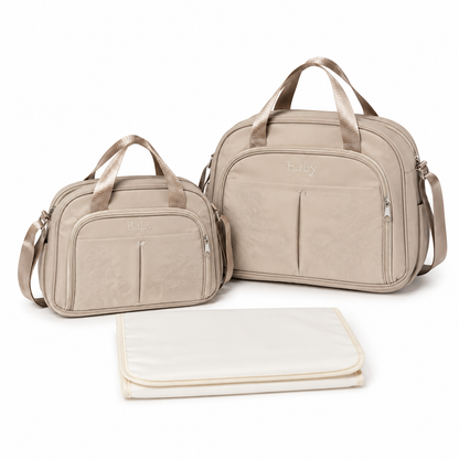 Baby Diaper Bag Set – 2-Bag Premium Set with Changing Mat