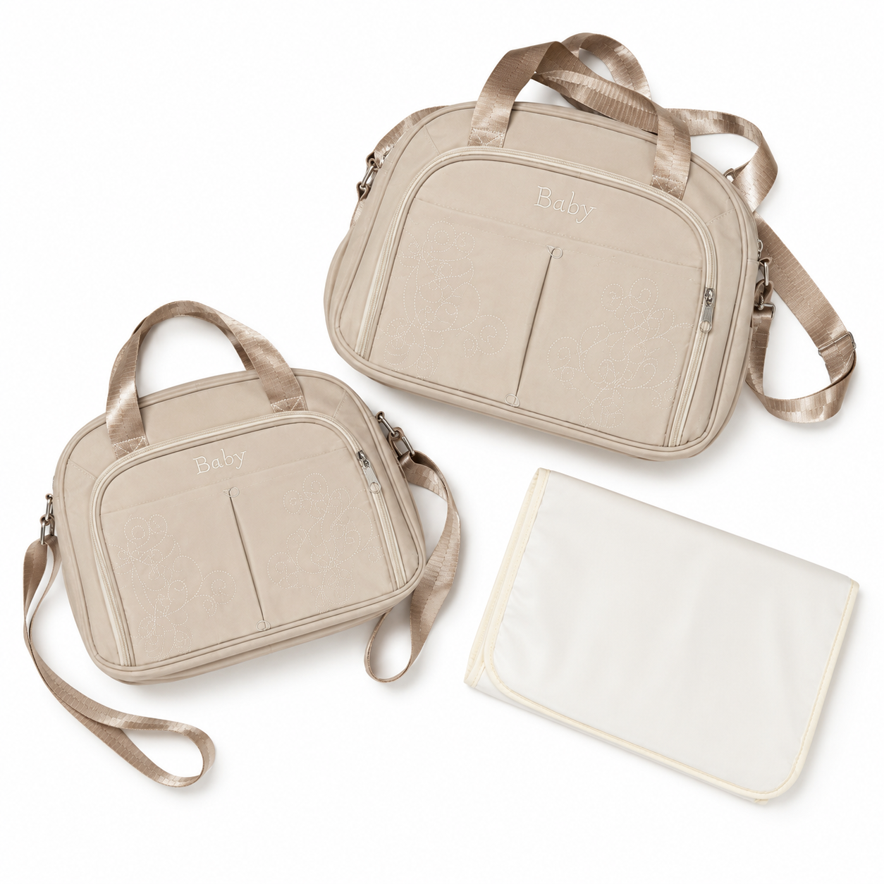 Baby Diaper Bag Set – 2-Bag Premium Set with Changing Mat