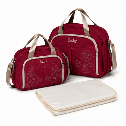 Baby Diaper Bag Set – 2-Bag Premium Set with Changing Mat