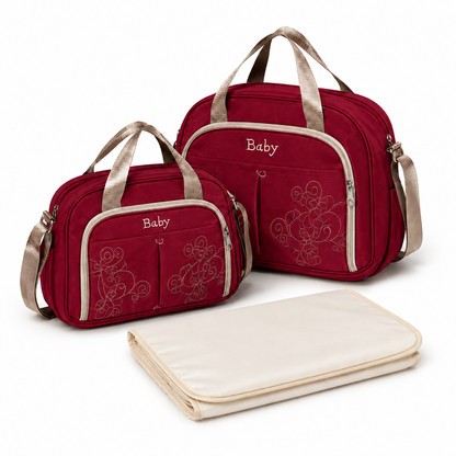 Baby Diaper Bag Set – 2-Bag Premium Set with Changing Mat