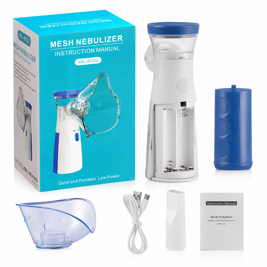 Portable Mesh Nebulizer W302 – Compact Rechargeable USB Breathing Machine for Kids