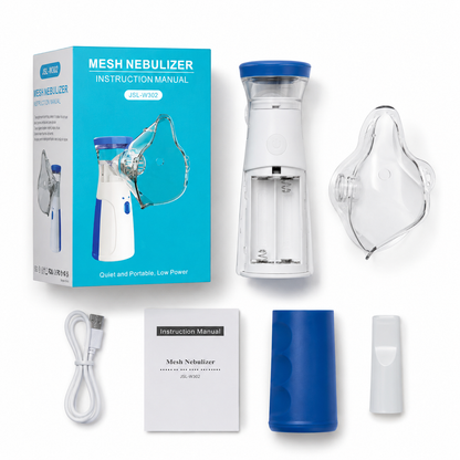 Portable Mesh Nebulizer W302 – Compact Rechargeable USB Breathing Machine for Kids