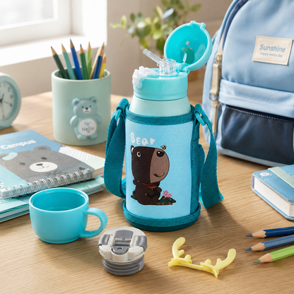 Kids Water Bottle – Leak-Proof Insulated Bottle for Toddlers | Blue & Pink