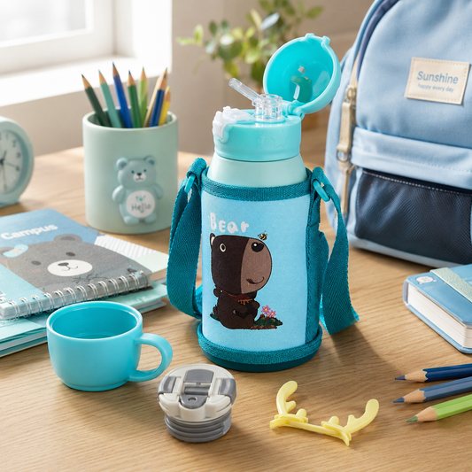 Kids Water Bottle – Leak-Proof Insulated Bottle for Toddlers | Blue & Pink