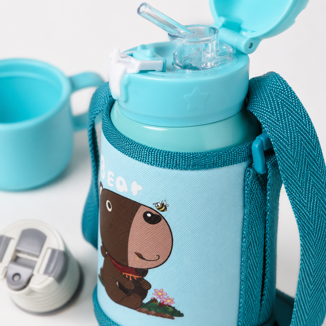 Kids Water Bottle – Leak-Proof Insulated Bottle for Toddlers | Blue & Pink