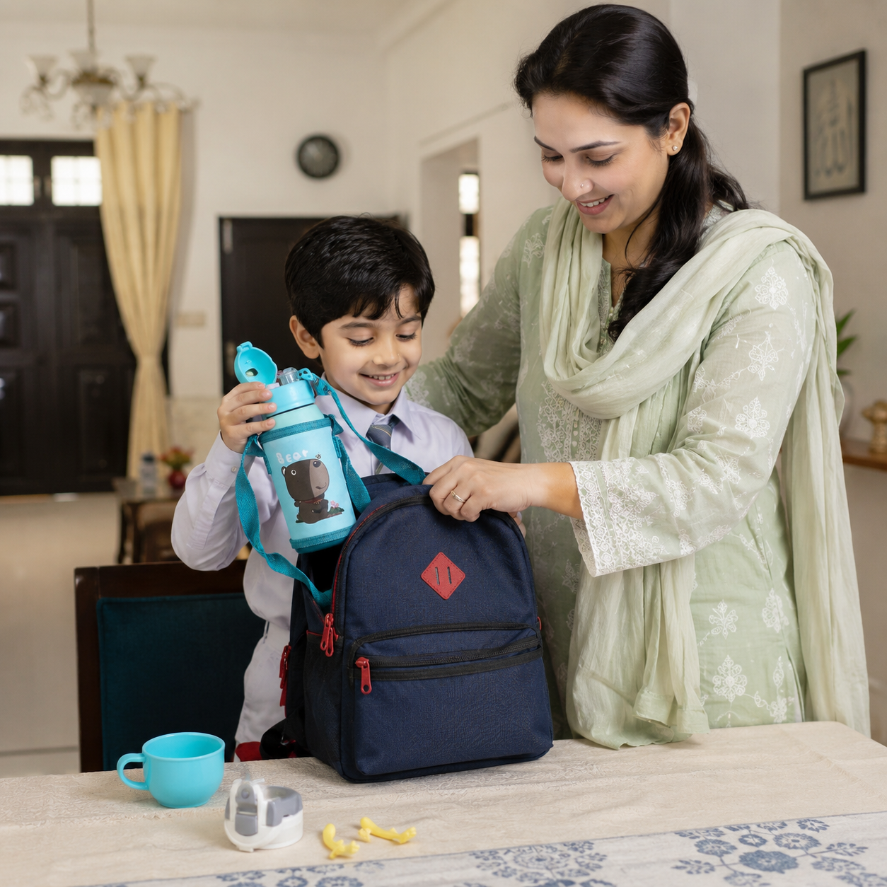 Kids Water Bottle – Leak-Proof Insulated Bottle for Toddlers | Blue & Pink