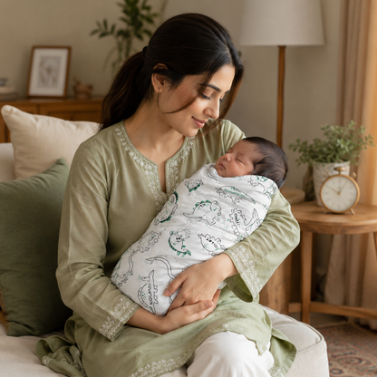 Baby Swaddle Wrap – Breathable Summer Newborn Blanket | Cool & Comfortable