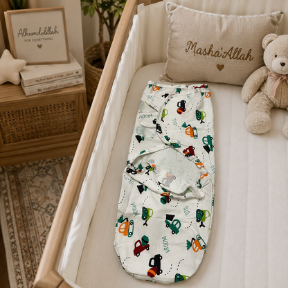 Baby Swaddle Wrap – Soft Lightweight Newborn Blanket for Home & On-the-Go
