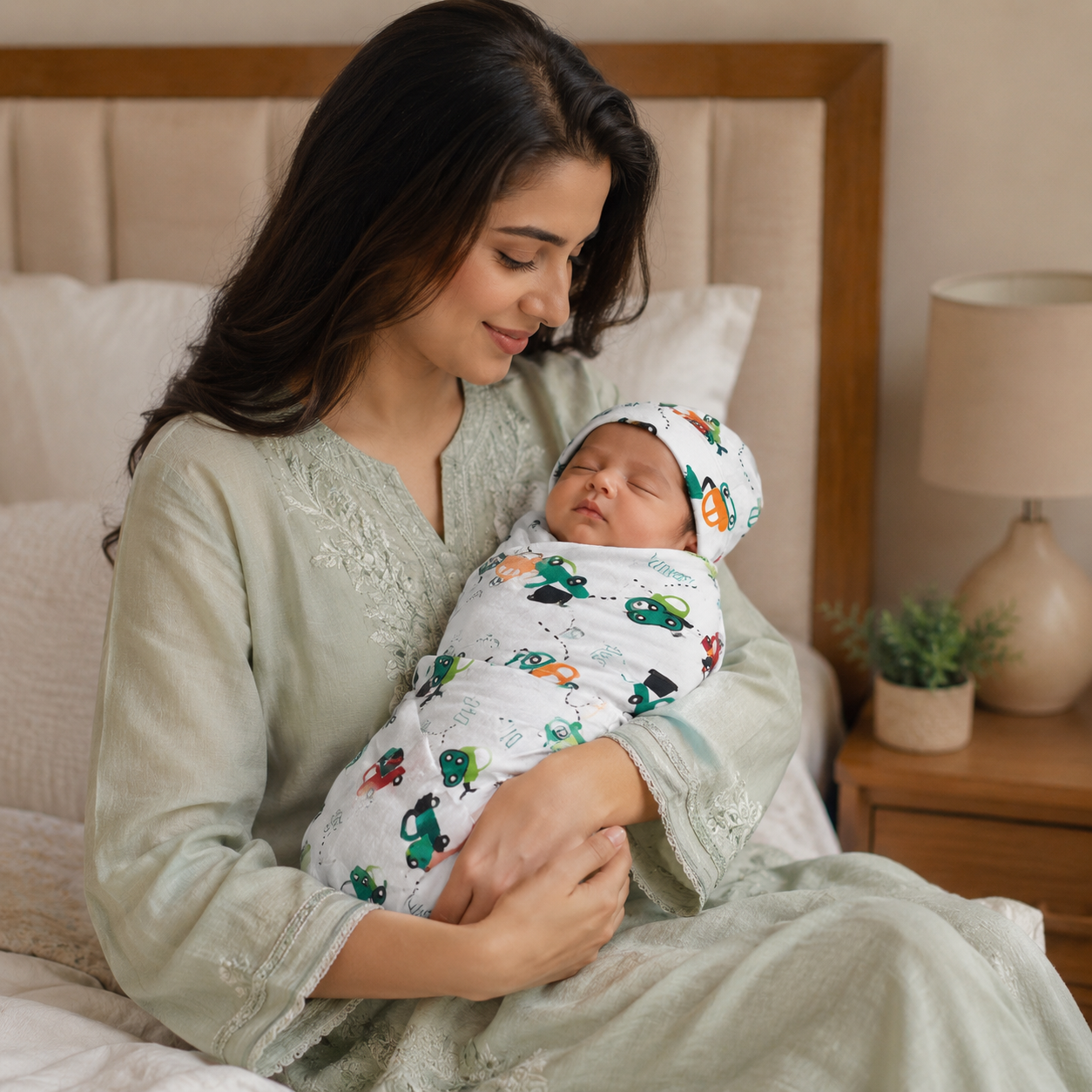 Baby Swaddle Wrap – Soft Lightweight Newborn Blanket for Home & On-the-Go