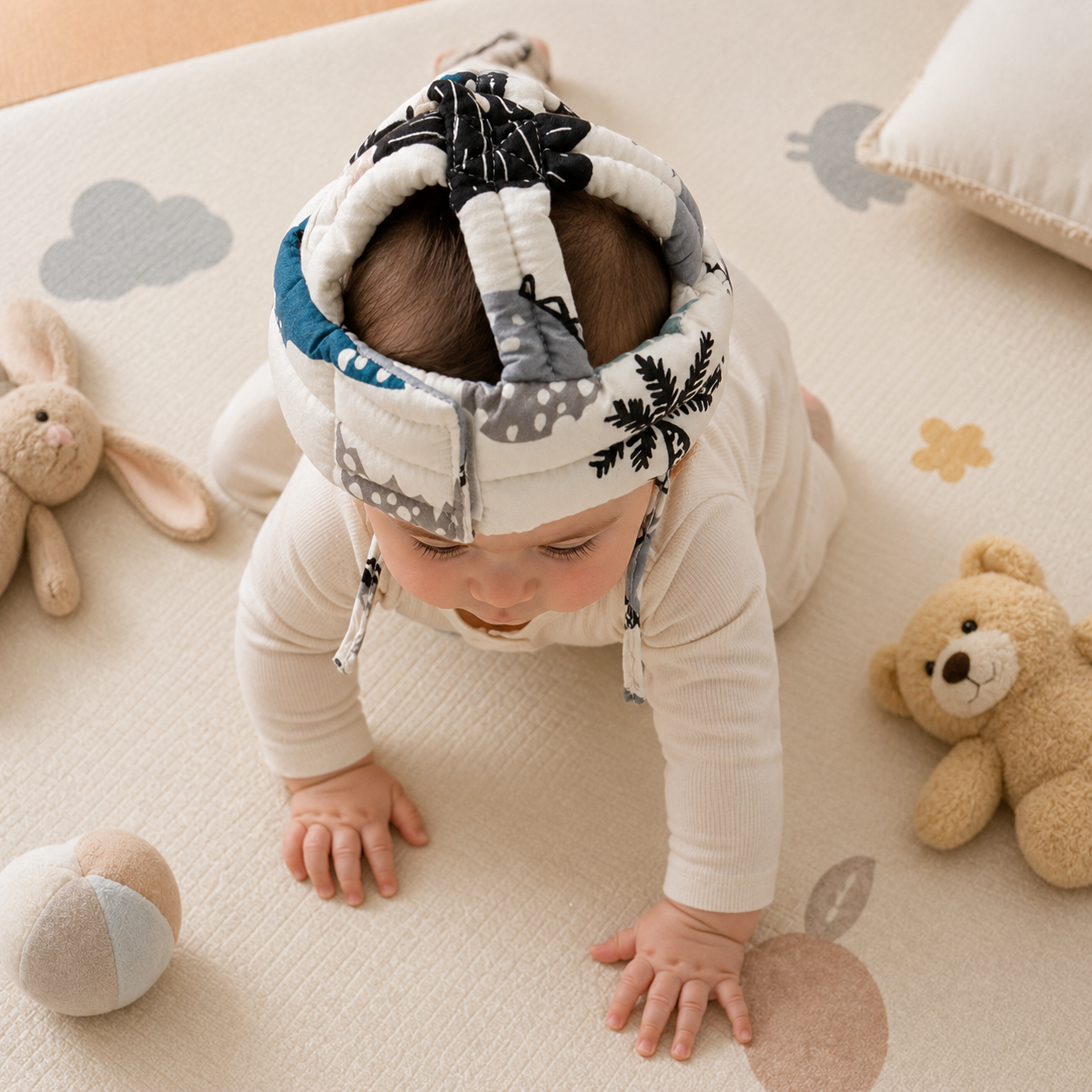 Baby Head Safety Helmet – Soft Protective Headguard for Infant & Toddler