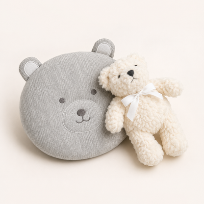 Fancy Decorative Pillow – Gray | Premium Soft Cushion for Kids & Home