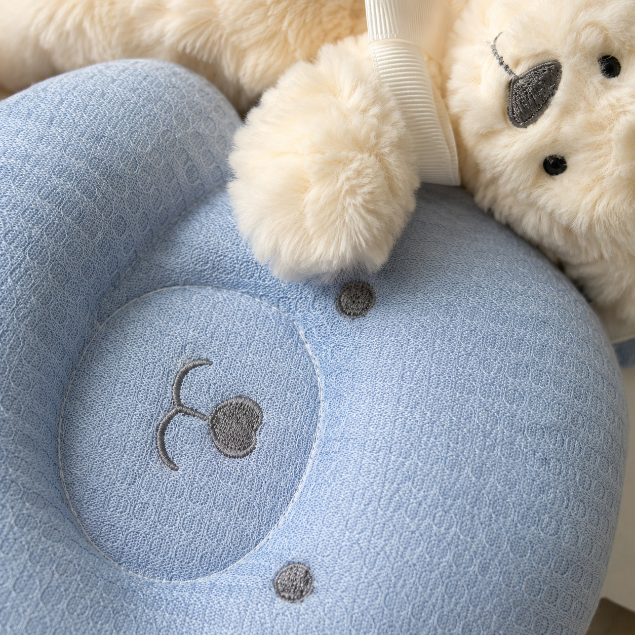 Fancy Decorative Pillow – Blue | Premium Soft Cushion for Kids & Home