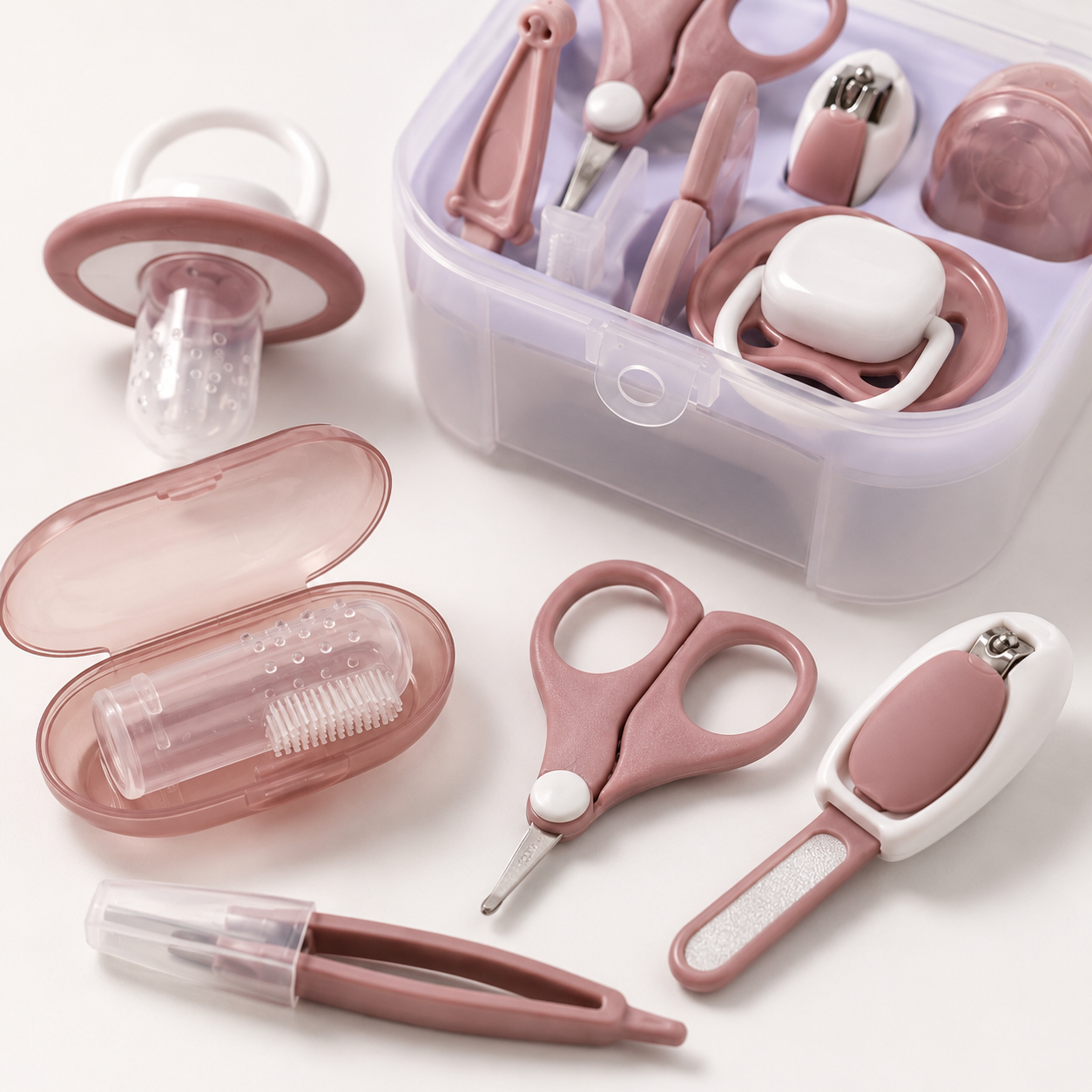 Baby Grooming Kit – Essential Newborn Care Set | Pink & Blue