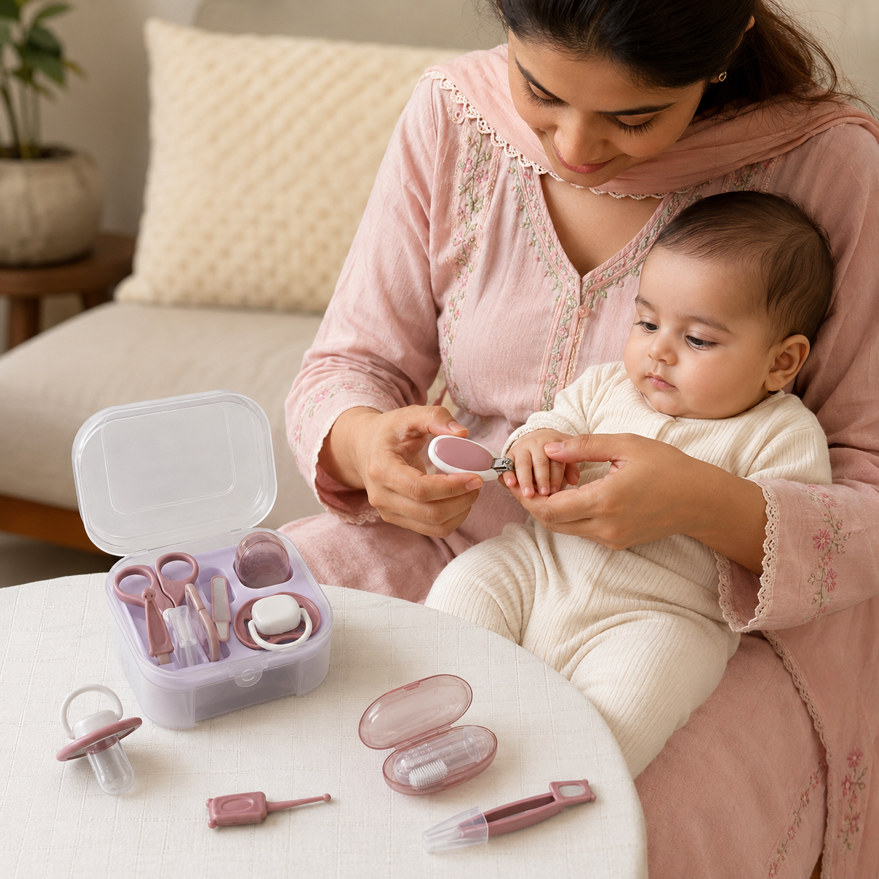 Baby Grooming Kit – Essential Newborn Care Set | Pink & Blue