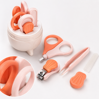 Baby Grooming Kit – Complete Newborn Care Set | Orange, Green & Yellow