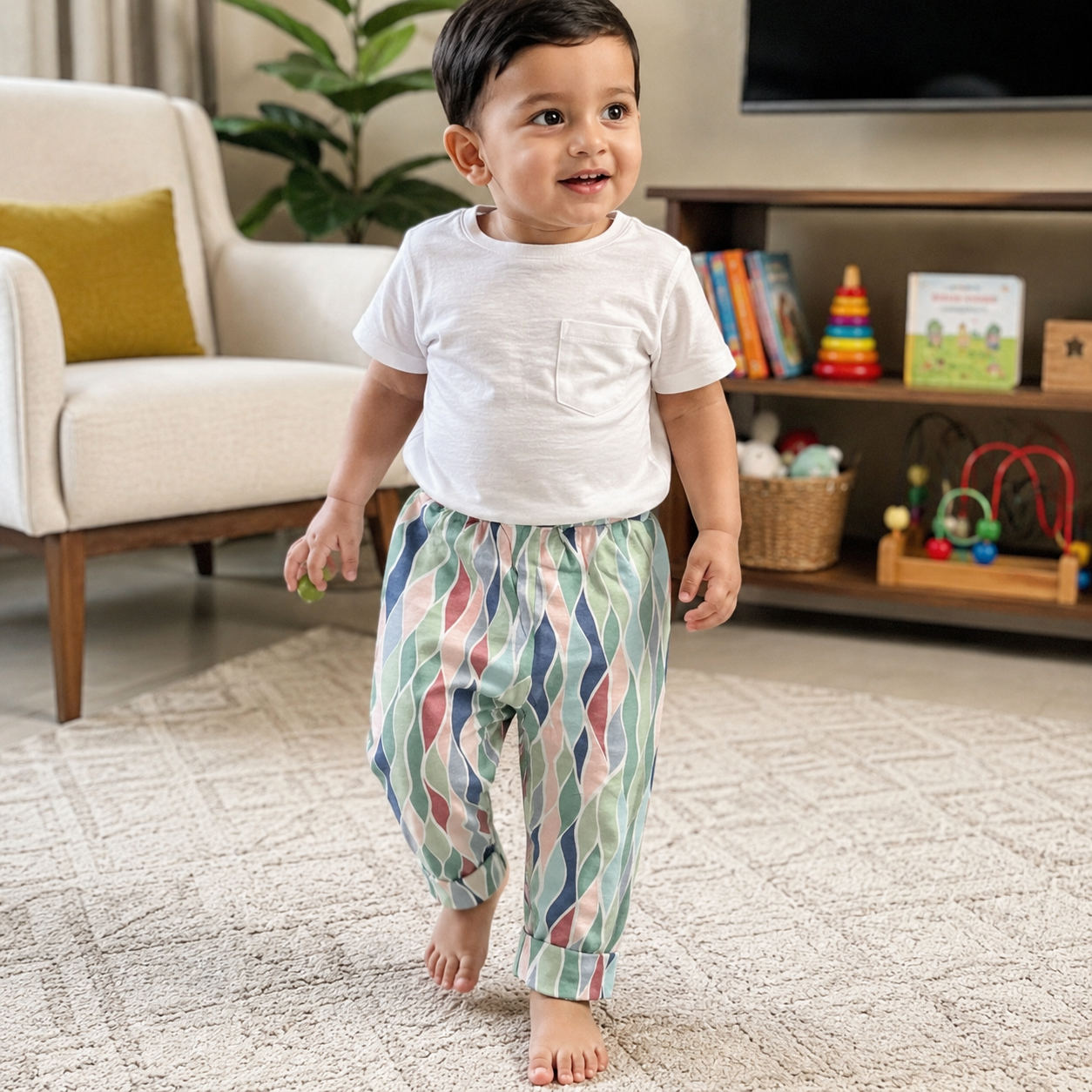 Baby & Toddler Cotton Trouser – Soft Essential Bottoms | 0 Months to 3 Years