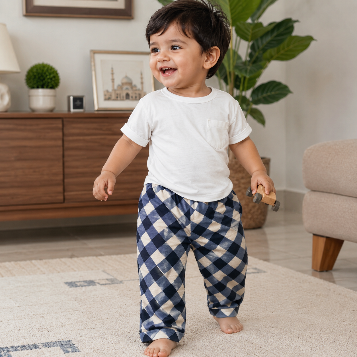 Baby & Toddler Cotton Trouser – Soft Casual Bottoms | 0 Months to 3 Years