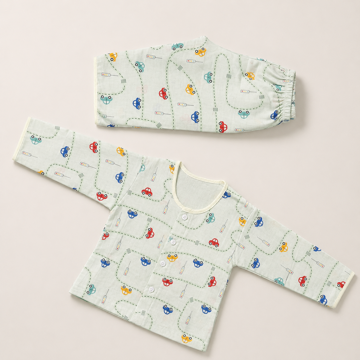 Baby 2-Piece Summer Outfit – Lightweight Pastel Set for Newborns & Infants