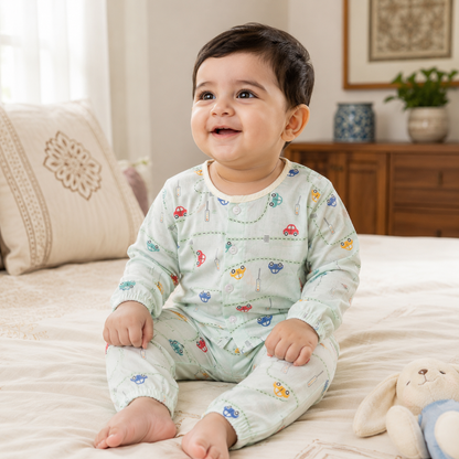 Baby 2-Piece Summer Outfit – Lightweight Pastel Set for Newborns & Infants