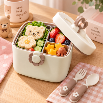 BiteBuddy Kids Lunch Box with Spoon