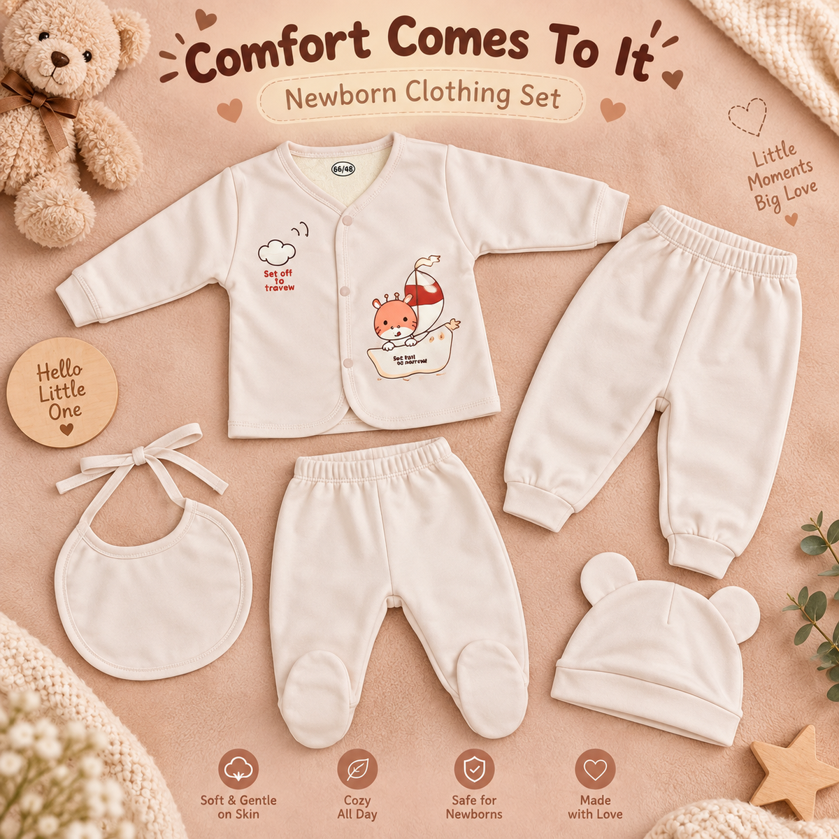 Little Voyage Newborn Baby Outfit