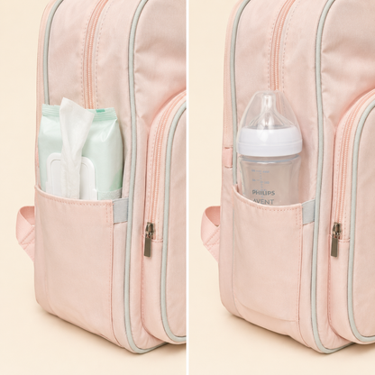 20-Pocket Baby Diaper Backpack – Lightweight Mum Bag with Stroller Straps | Mallimat