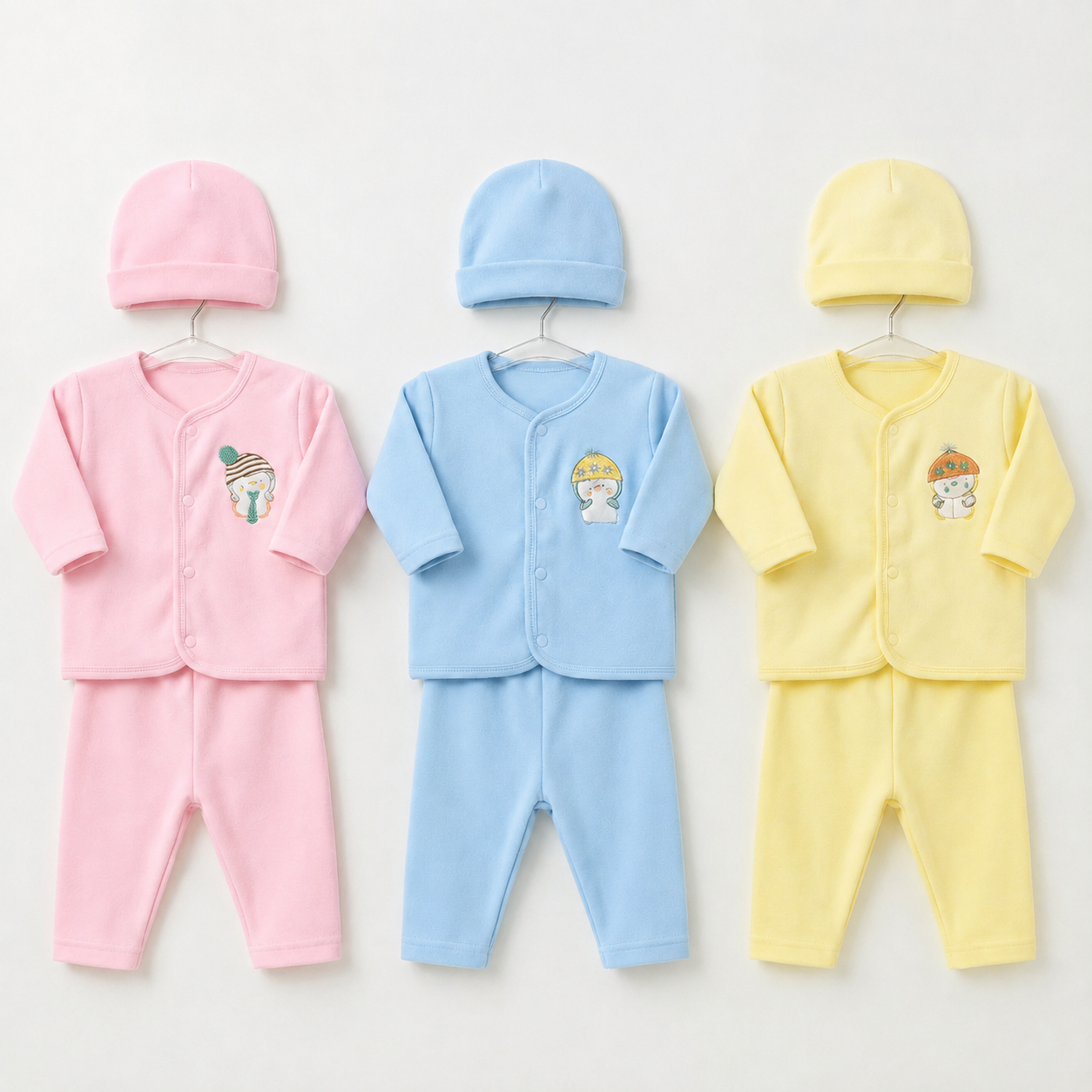 Baby Suit 3-Piece Classic Bundle 9 Pieces