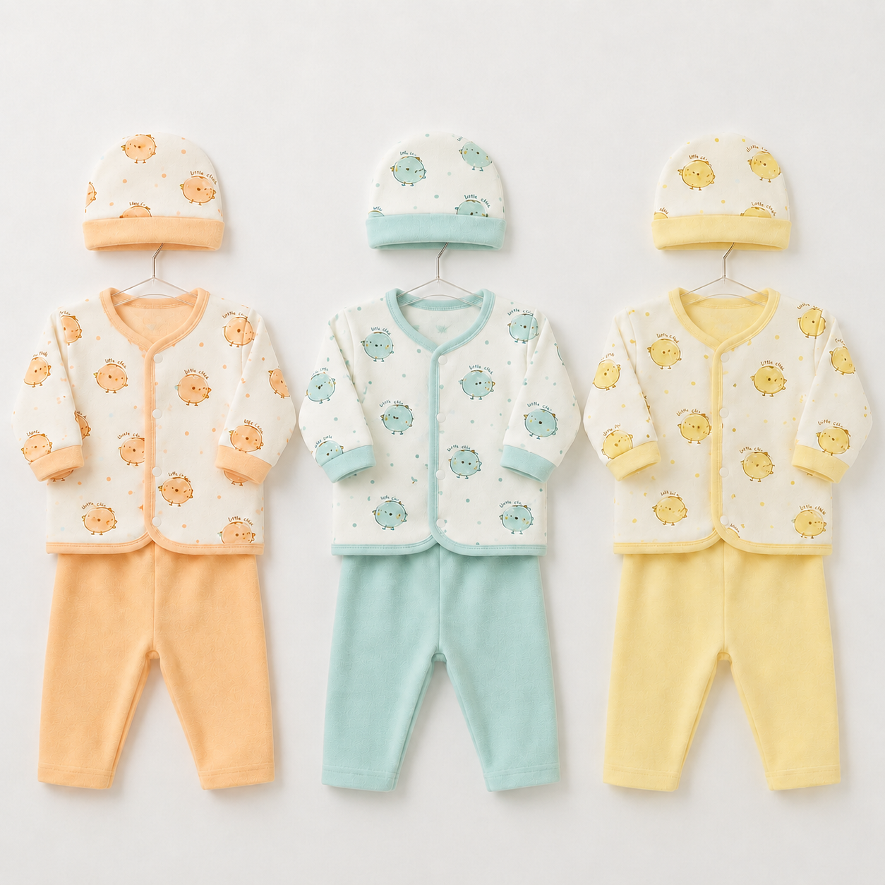Baby Suit 3-Piece Printed Bundle 9 Pieces
