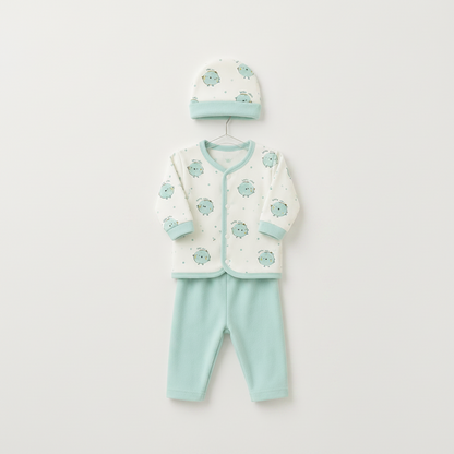 Baby Suit 3-Piece Printed Bundle 9 Pieces