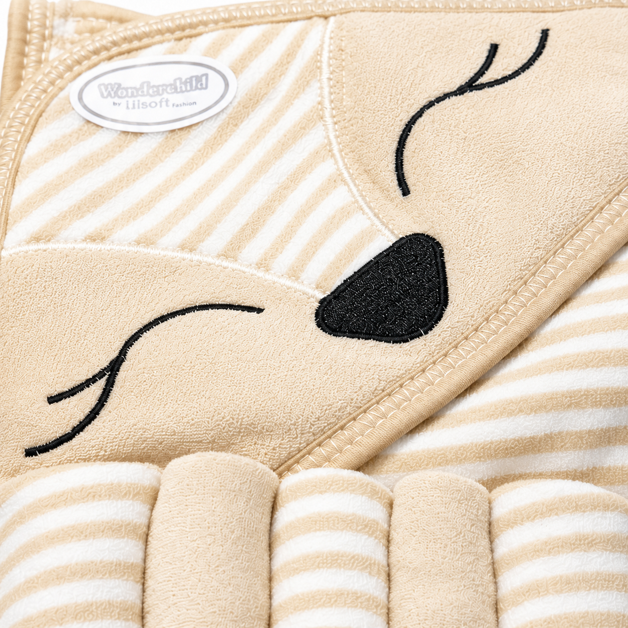 Baby Hooded Towel Wrap – Soft Embroidered Character Design for Newborns & Infants