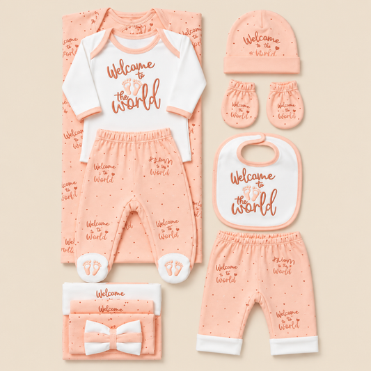 Welcome to the World – Newborn Starter Set | Peach