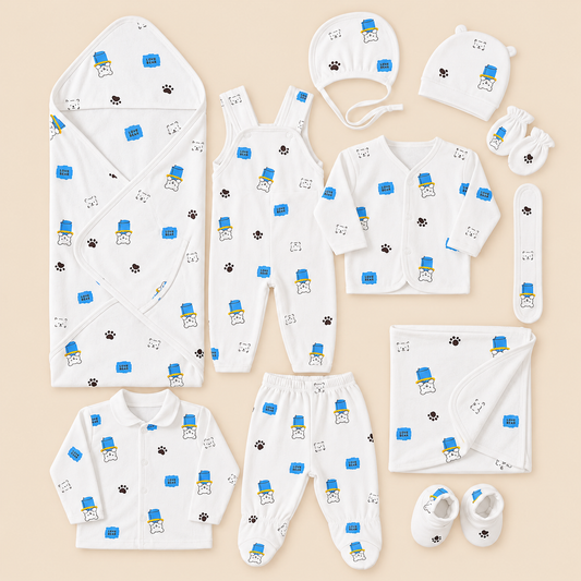 Premium 11-Piece Baby Starter Set - Complete Newborn Essentials 0-3 Months