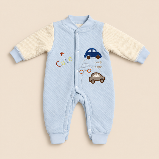 Baby Romper Cotton Car Design 0-9 Months