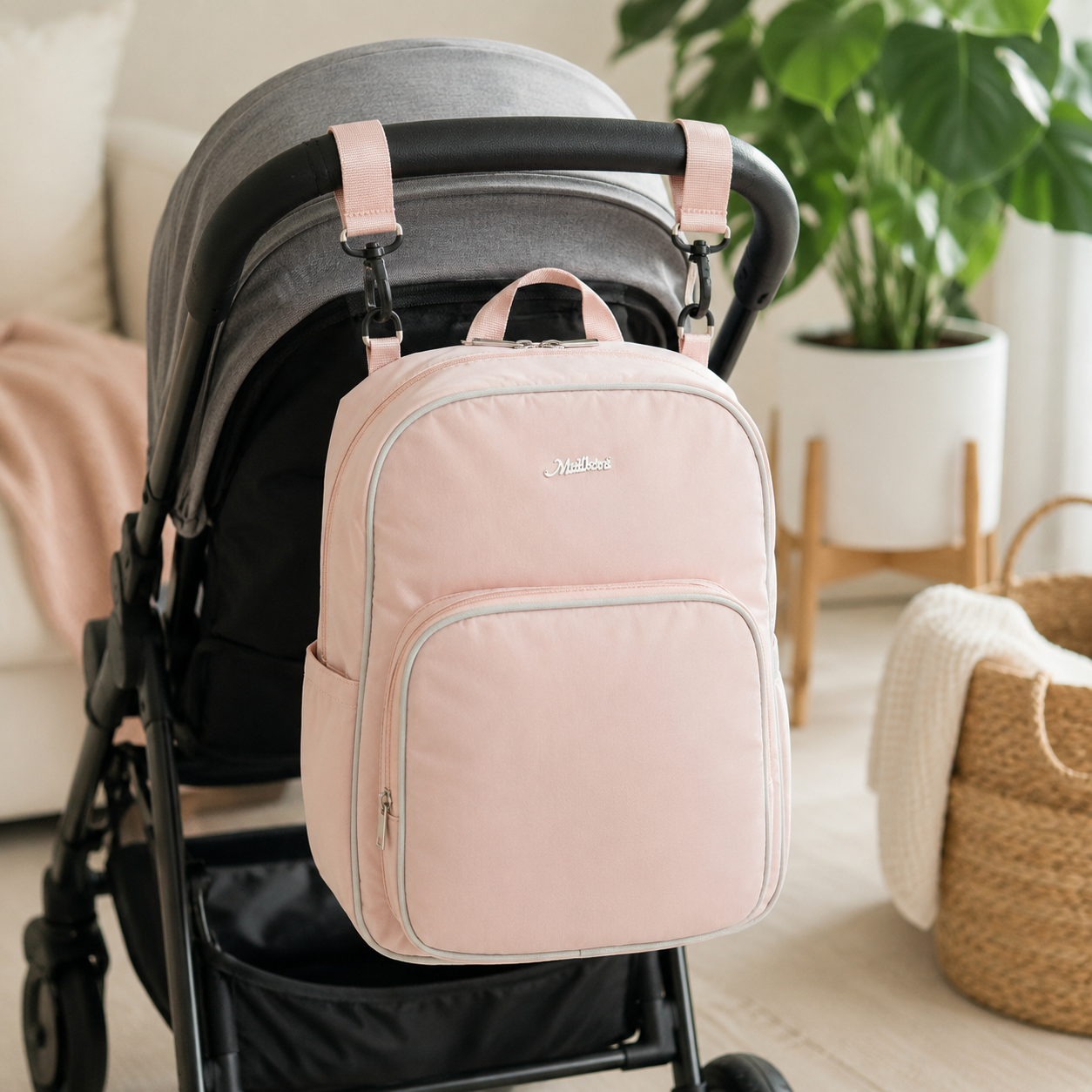 20-Pocket Baby Diaper Backpack – Lightweight Mum Bag with Stroller Straps | Mallimat