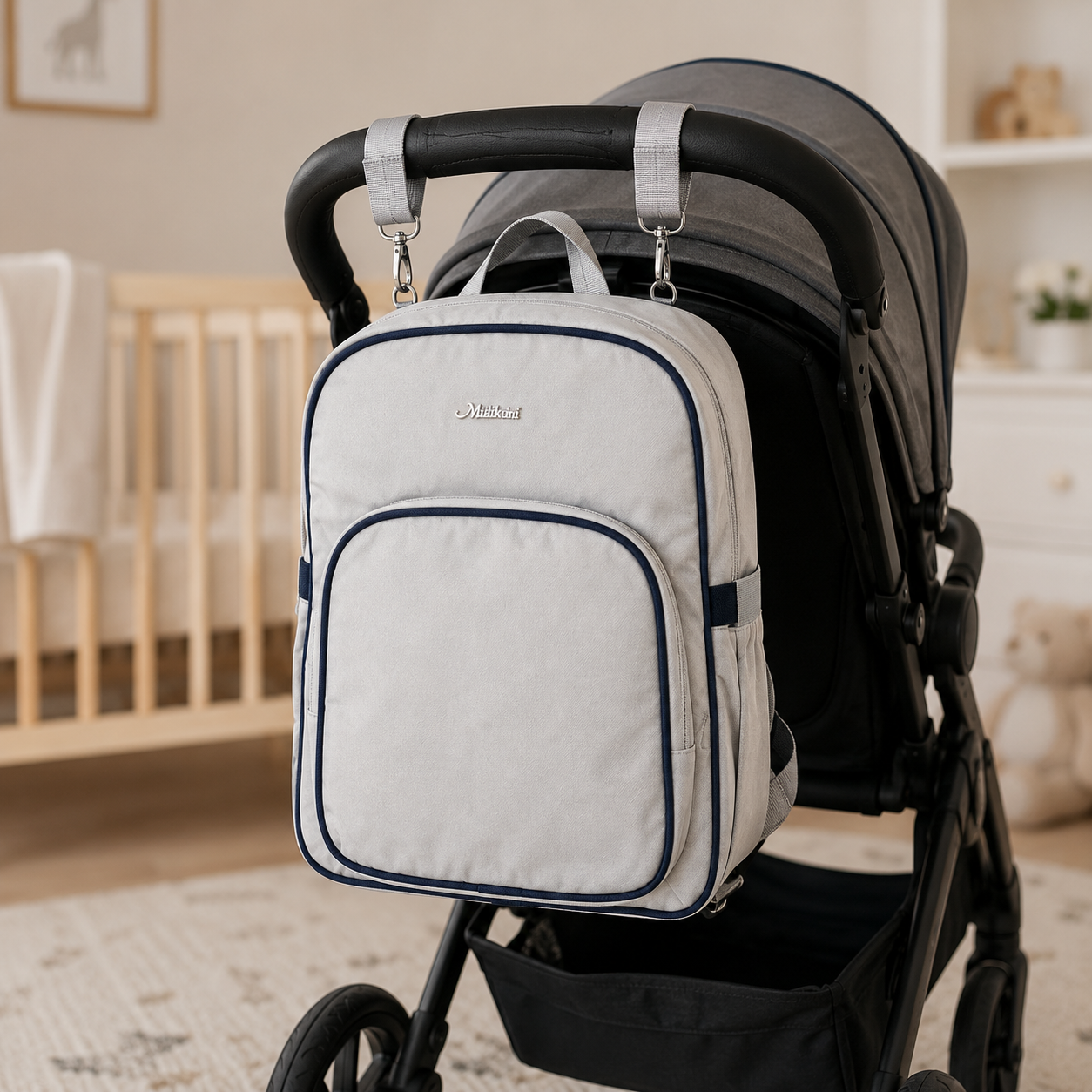 20-Pocket Baby Diaper Backpack – Lightweight Mum Bag with Stroller Straps | Mallimat
