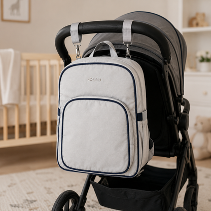 20-Pocket Baby Diaper Backpack – Lightweight Mum Bag with Stroller Straps | Mallimat