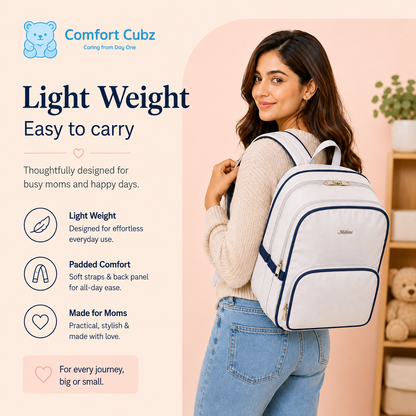 20-Pocket Baby Diaper Backpack – Lightweight Mum Bag with Stroller Straps | Mallimat