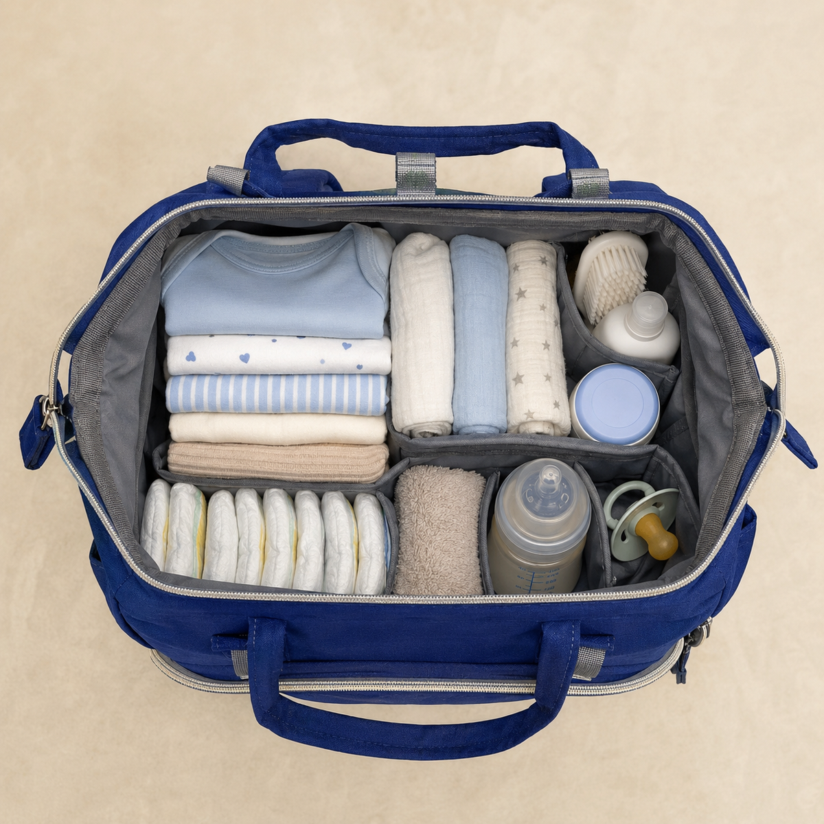 3-in-1 Mother & Baby Travel Backpack – Diaper Bag, Changing Station & Portable Baby Bed