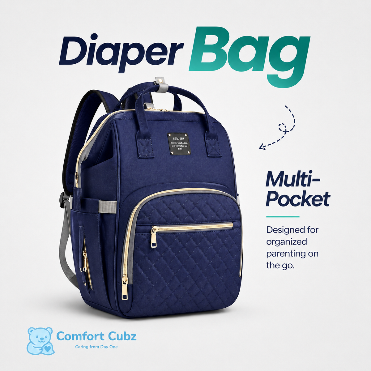 3-in-1 Mother & Baby Travel Backpack – Diaper Bag, Changing Station & Portable Baby Bed