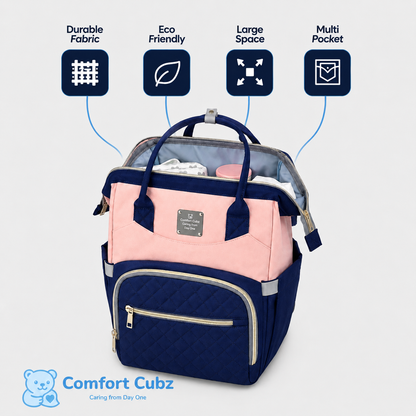 3-in-1 Mother & Baby Travel Backpack – Diaper Bag, Changing Station & Portable Baby Bed